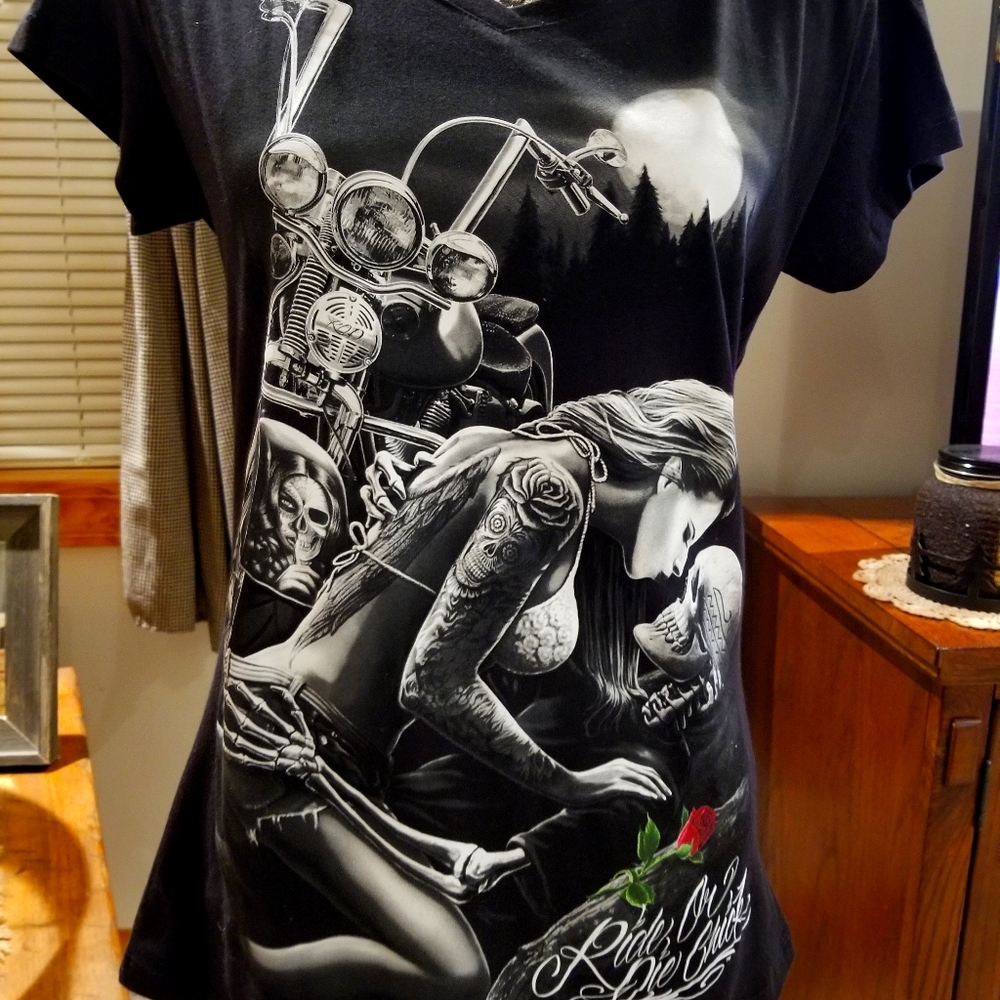 XL Ride or Die Chick tshirt